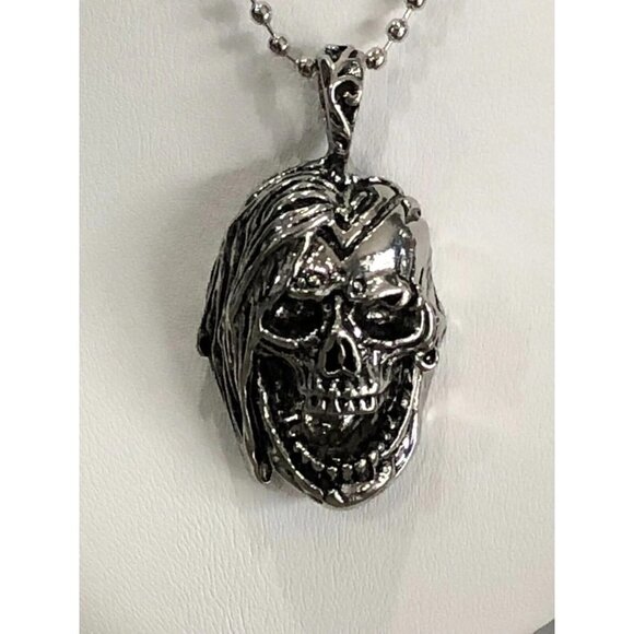 5/$20 Gothic Skull Horror Necklace Charm Iron Maiden - Picture 5 of 6